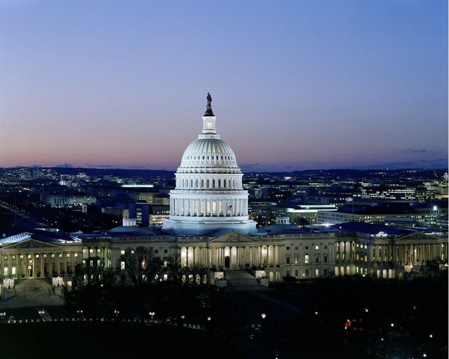 Fellows get to live and work in the same city as the Capitol, whose massive dome rises above DC's skyline, August 2019. (Copy) (Copy)